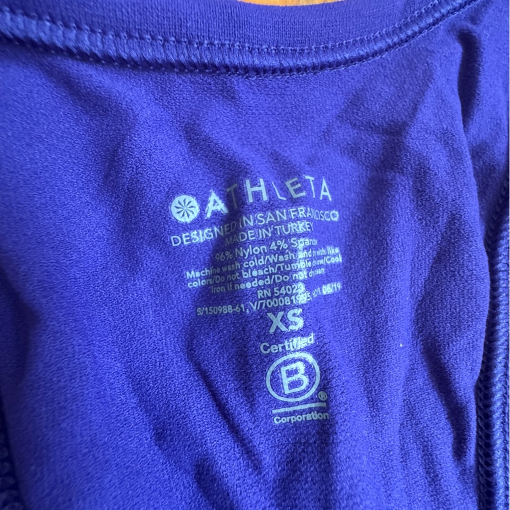 Athleta speedlight purple racer back tank top NWT size Xs - Picture 10 of 16